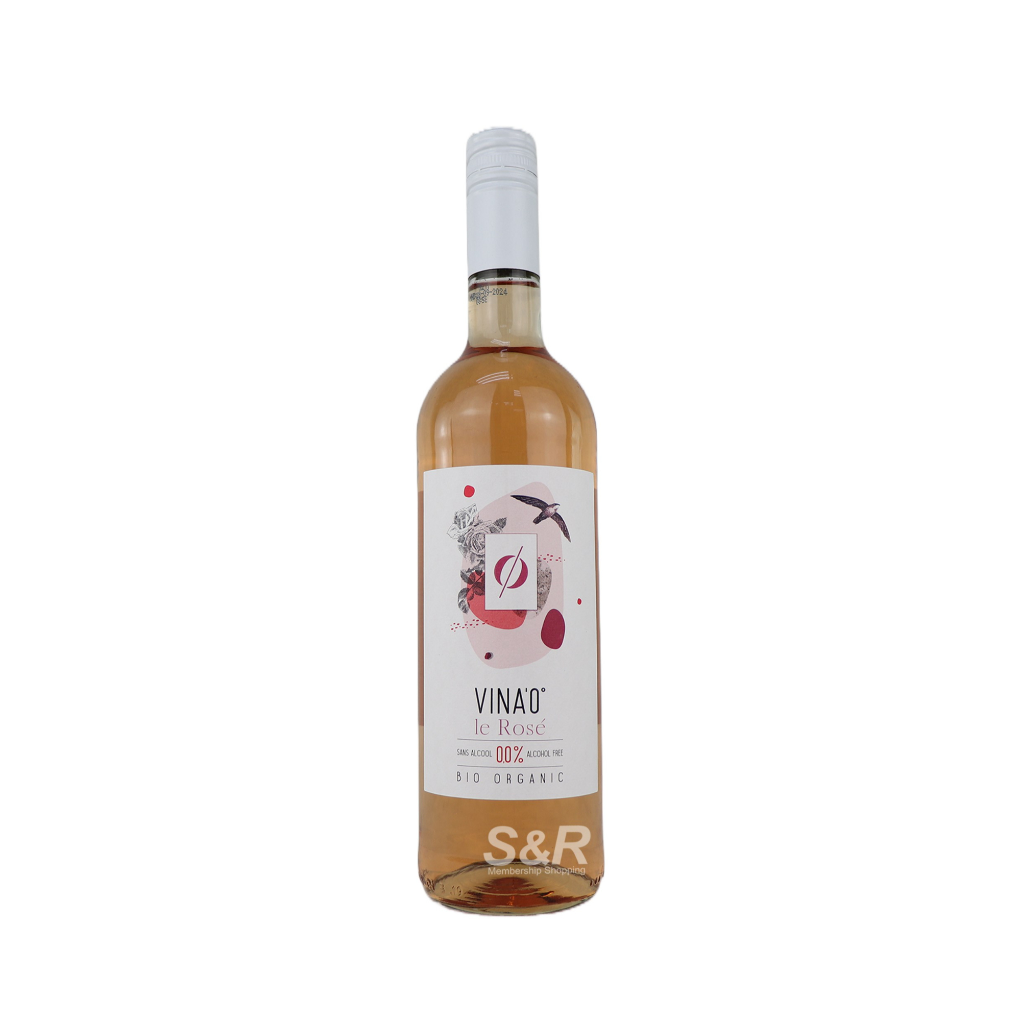 Vina'0 Le Rose Bio Organic Non-Alcoholic Wine 750mL
